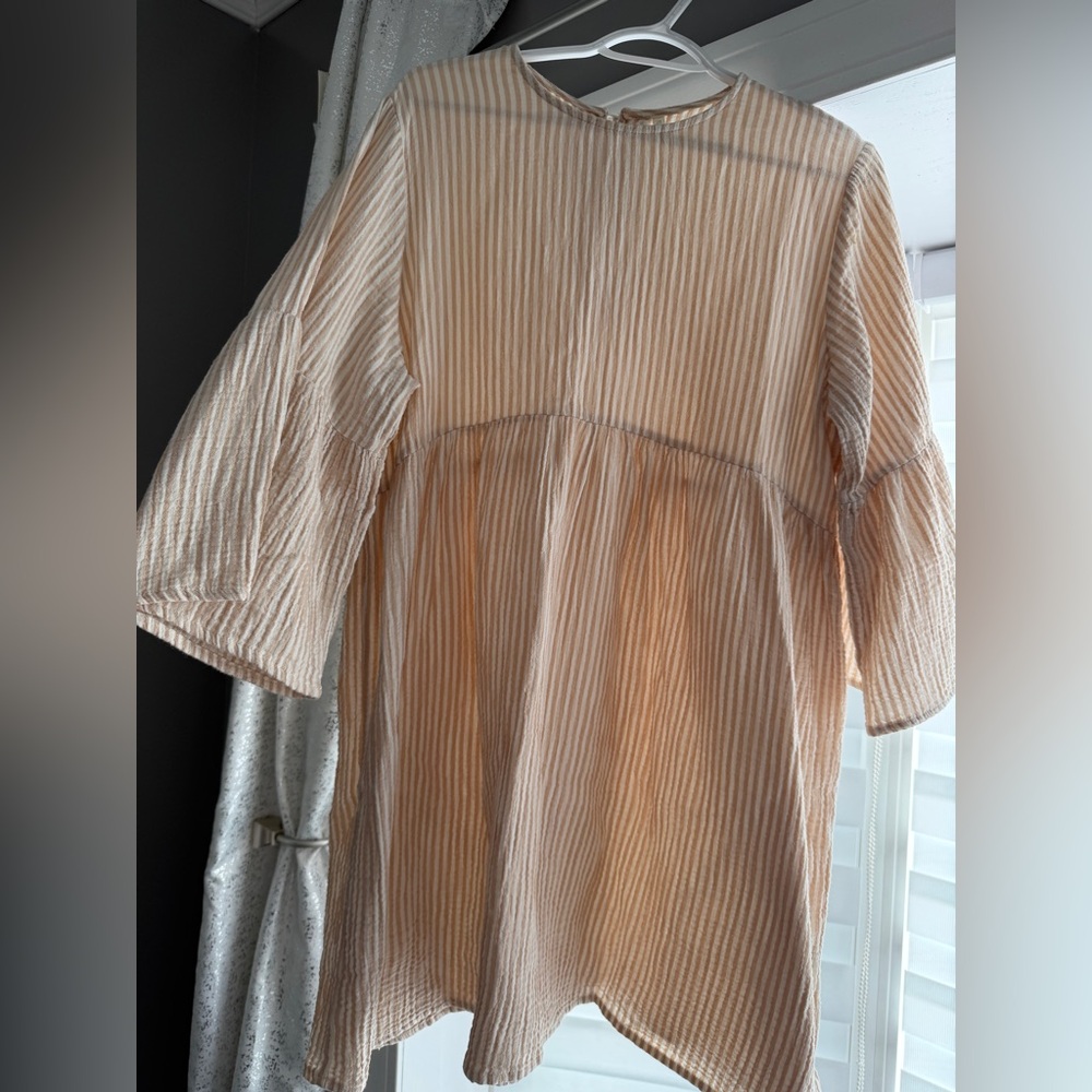 Rylee + Cru Striped Cotton Dress